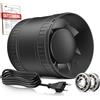 BUMSOU Estrattore Aria 100mm, Ventilatore di Condotto Compatto con Protezione Contro il Surriscaldamento, 15W 130m³/h Ventola Aspirazione Potente Silenzioso, Aspiratore Bagno Cucina Garage Tenda