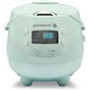 Reishunger Mini Cuociriso Digitale - Vaporiera Multifunzione Menta Fino a 3 Persone con 8 Programmi, Tecnologia a 7 Fasi, 0.6L, Con Display LED e Funzione di Mantenimento del Caldo