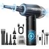 MECO ELEVERDE 2 in 1 Aspirapolvere Per Computer, 100000 Giri/Min Elettrico Rimuovi Polvere Aria Compressa Senza Fili, 3 Velocità Soffiatore Portatile, 10Kpa Aria Compressa Spray PC, Auto, (Negro)