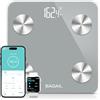 BAGAIL BASICS Bagail Bilancia intelligente per il peso corporeo, bilancia digitale da bagno per la pesatura del grasso corporeo, monitor della composizione corporea, analizzatore di salute con app per smartphone,