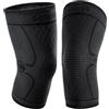 CAMBIVO Ginocchiera Ortopedica Antiscivolo x2, Tutore Ginocchio Compressione Ginocchiere Palestra, Fascia Ginocchio Sportiva Elastica per Artrosi Ginocchio, Legamenti, Recupero, Sport, Uomo e Donna