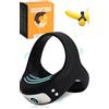 MySecretCase Anello Vibrante per Lui - Sextoy Vibratore per Pene, Cock Ring Sesusali Uomo, Sextoys Fallo Uomini, Sextoysys Coppia Fallico Erezione in SIlicone (Nero)