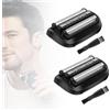 OFFCUP 2Pezzi Testina di Ricambio Compatibile con Braun Series 5, 53B Testina di Rasatura per Braun Rasoio Elettrico S5 und S6, Accessori di Ricambio per Rasoio 300s 310s 320s 330s 340s 360s 380s