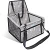 Nobleza Seggiolino Auto per Cani di Taglia Piccola, Trasportino Auto Borsa per Cani, Coprisedile Impermeabile per Proteggere Sedile di Automobile per Animali Domestici, 40 * 34 * 25cm(Grigio)