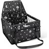Nobleza Seggiolino Auto per Cani di Taglia Piccola, Trasportino Auto Borsa per Cani, Coprisedile Impermeabile per Proteggere Sedile di Automobile per Animali Domestici, 40 * 34 * 25cm（Nero）