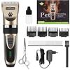 Nobleza - Tosatrice per Cani Kit Professionale Toelettatura Gatti Animali Pet Tosatore Clipper Ricaricabile Grooming Clipper Lungo Capelli Corti, Capelli Ricci