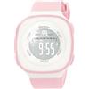 OFFCUP Orologio Digitale per Bambini, Orologio da Polso per Ragazzi e Ragazze, Orologio Sportivo a Cartoni Impermeabile, Orologio Bambina con Visualizzazione Sveglia Data Cronometro LED -Rosa