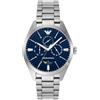 Emporio Armani Orologio da uomo, movimento al quarzo, cassa da 43 mm, cinturino in acciaio inossidabile AR11553