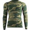 STARK SOUL Microfibra Biancheria Intima Funzionale Senza Cuciture per Uomo a Scelta Come Pantaloni o Camicia a Maniche Lunghe (S/M, Verde - Camicia)