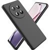 Ikziwreo Cover per Honor Magic 7 Lite 5G,Custodia in Silicone Morbido TPU Liquido,Case Protettiva Gomma Antiurto - Nero