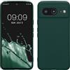 kwmobile Custodia Compatibile con Google Pixel 8 Cover - Back Case per Smartphone in Silicone TPU - Protezione Gommata - verde muschio
