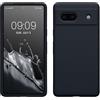 kwmobile Cover per Google Pixel 7a Custodia - Back Case per Smartphone in Silicone TPU - Protezione Gommata - blu mirtillo