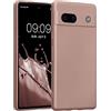 kwmobile Custodia Compatibile con Google Pixel 7a Cover - Protezione Back Case Morbida - Silicone TPU Effetto Metallizzato Bacca artica Metallica