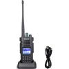 Retevis Ailunce HD1 10W DMR Radio Amatoriale, Dual Band, Radio Bidirezionale Digitale, Batteria Type-C 3200mAh, Impermeabile IP67, Compatibile con Altri Radioamatori e Radio Bidirezionali (1 Pz, Nero)