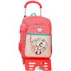 Disney Minnie Lovin Life Zaino Scuola con Carrello Multicolore 30 x 38 x 12 cm Microfibra 13,68 L, multicolore, Zaino scuola con carrello