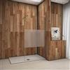 AICAit Parete Doccia Vetro Temperato Anti-frantumi Opaco Fascia Centrale 8mm Fissa Con Barra Stabilizzatrice Da 140cm Tagliabile 85x200cm