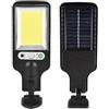 XINFULI Luci solari per esterni, Lampione solare a LED 3 modalità PIR Sensore di movimento Lampada da parete a induzione Lampada da giardino for esterni Telecomando senza fili Proiettore,Alimentate da energi