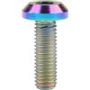 Yaruijia Bullone in titanio M6x12 15 20 25 30 35mm Vite a brugola testa ombrello per parti di biciclette moto (M6x25mm, arcobaleno)