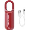 LIYJTK Lucchetto, lucchetto biometrico per impronte digitali, antifurto, lucchetto USB ricaricabile con impronta digitale per armadietti, serrature per cassetti, zaini, bagagli (Rot)