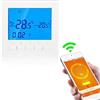 IDOR STORE Cronotermostato Termostato Programmabile WiFi Wireless Digitale SETTIMANALE incluso cornice per cassetta 503 IOS ANDROID LCD CALDAIA A GAS