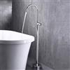 BiaoTeng Miscelatore a Terra Vasca da Bagno Ottone Caldo e Freddo Rubinetto Vasca da Bagno Freestanding Freestanding Rubinetti per Vasca Cromo