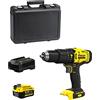 JG todotaladros Trapano a Percussione STANLEY FatMax SFMCD711M1K (1 Batteria 4,0 Ah + Caricabatteria + Valigetta)