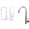 Teorema - Rubinetto miscelatore lavello 43x27cm Cromo Teorema serie Kitchen Program