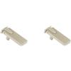 PILYON Maniglia A Barra Pomello 2 Pcs Oro Singolo Foro Piccolo Maniglia Libreria Porta Flat Pack Maniglia Nascosta Armadio Cassetto Interno, Argento Sabbia