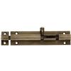 Tiazza - Chiavistello in ottone anticato con fibbia in rame, per porte e finestre in legno, 10 cm
