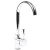 Wiltec Rubinetto da cucina girevole a 360° cromato con raccordo da 16,41mm (3/8)