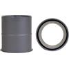 LANZZAS Pellet canna fumaria Pellet canna fumaria Pellet caminetto doppio manicotto da parete doppio Ø 100 mm