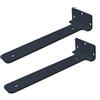 DSWZLQDXB 2 pezzi Staffa Reggimensola Invisibile Mensola Parete Divisoria Avanti e indietro scomparsa Staffa Scaffale Flottanti per Ripiano,Libreria,Cucina All'aperto,Soggiorno (20cm,Black)