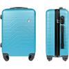 Generico Trolley Bagaglio a mano ultra leggero in ABS dimensioni 37 x 20 x 54,5 cm (TURCHESE, TROLLEY)