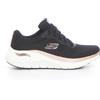 SKECHERS Arch Fit 2.0 Glow The Distance Sneaker Black Rose Gold - Donna - Black Rose Gold