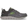 SKECHERS Trac Syntac Sneaker In Tessuto Ed Ecopelle Grigio - Uomo - Grigio