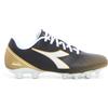 DIADORA Pichichi 7 MG14 Scarpa Da Calcio Nero Bianco Oro - Uomo - Nero Bianco Oro
