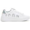 ICON Sneaker Bianco Argento - Donna - Bianco Argento