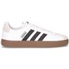 ADIDAS Vl Court 3.0 Sneaker In Ecopelle Bianco Nero - Uomo - Bianco Nero