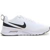 NIKE Air Max Nuaxis Sneaker In Tessuto Ed Ecopelle Bianco Nero - Uomo - Bianco Nero