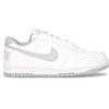 NIKE Big Nike Low Sneaker In Pelle Bianco Grigio - Uomo - Bianco Grigio