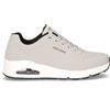 SKECHERS Uno Stand On Air Sneaker In Ecopelle Grigio - Uomo - Grigio