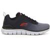 SKECHERS Ripkent Sneaker In Tessuto Nero Grigio - Uomo - Nero Grigio