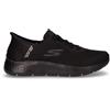SKECHERS Go Walk Flex Hands Up Sneaker Slip On In Tessuto Nero - Uomo - Nero