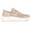 SKECHERS Go Walk Flex Grand Entry Sneaker In Tessuto Marrone Taupe - Donna - Marrone Taupe