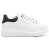 QUEEN HELENA Sneaker Con Platform - Donna - White Black