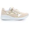 GEOX Haleney Sneaker Con Zeppa - Donna - Off White Light Gold