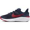 Nike Scarpa da Running su Strada Star Runner 4 - Ragazzo Corsa, Thunder Blue/Gym Red-Black-White, 35.5 EU
