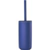Zone Denmark Ume - Scopino WC in gres con rivestimento Soft Touch, diametro 10 cm, altezza 38,7 cm, blu indaco (blu)
