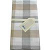 Casatessile Tovaglia in Cotone Jacquard Vichy - Grigio, Maxi 140x320 cm.