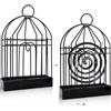 pangutheos Gabbia per Uccelli Porta Zampirone, 2 Pezzi Portazampirone da Esterno con Anello di Sospensione Porta Spirale Antizanzare, Porta Zampirone Metallo per Casa Campeggio Giardino